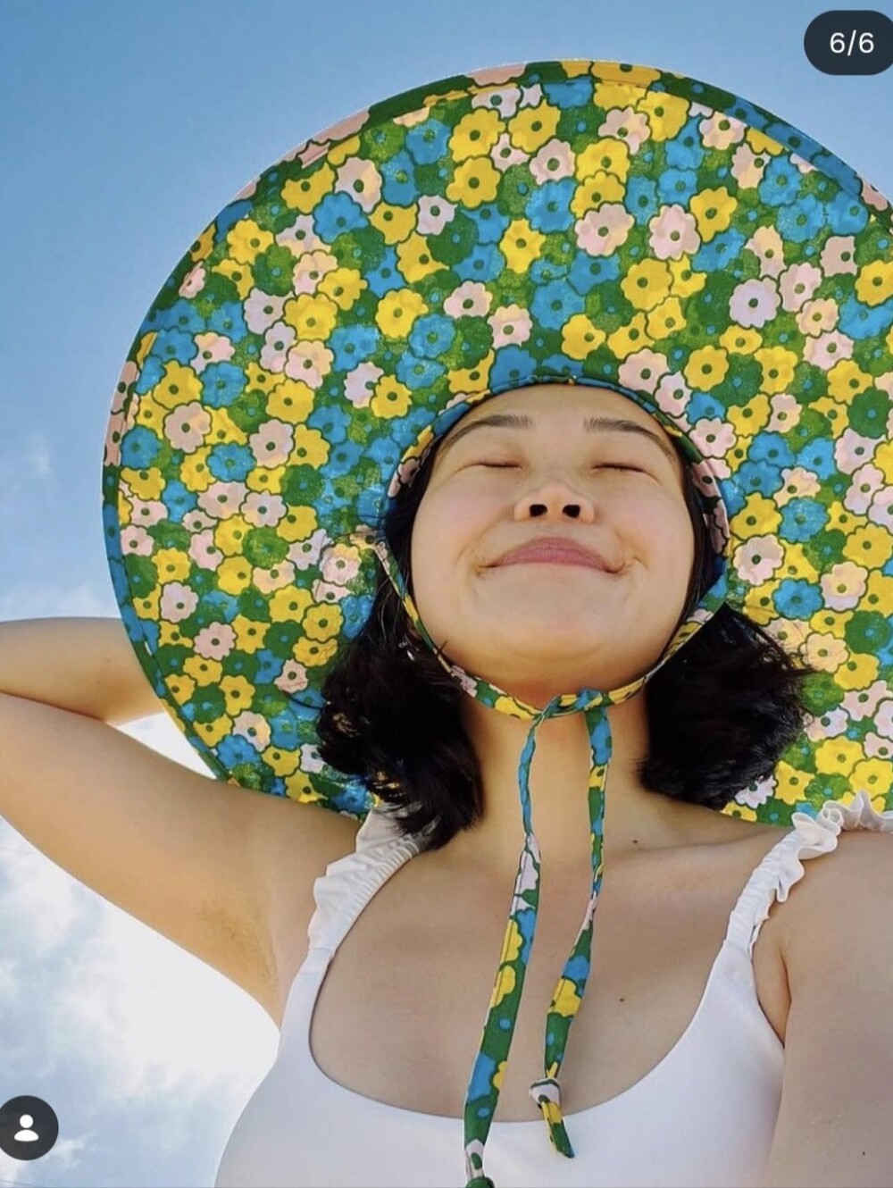 NWT Baggu Packable Sun Hat Foldable - Flowers